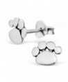 925 Sterling Silver Paw Print Stud Earrings 21170 - CU12D0691XT