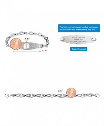 Divoti Engraved Beautiful Bracelet Chain White 7 3