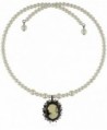 1928 Jewelry Kimberly's Cameos Coil Choker - C4111XB7ZTV