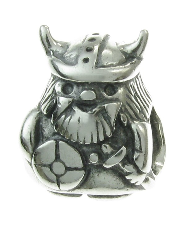 925 Sterling Silver Viking Pirate Bead For European Charm Bracelets - CA126QVBRKF