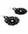 NOVICA Crochet Earrings Sterling Blossom in Women's Drop & Dangle Earrings