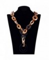 Yozone Jewelry Pendant Knit Chain Choker Chunky Statement Bib Necklace - Black - CL12IFEMOEJ