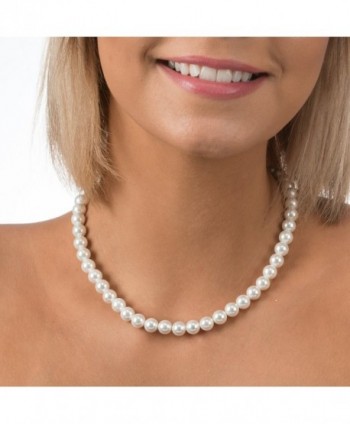 PAVOI White Mother Simulated Necklace in Women's Pearl Strand Necklaces