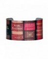 Jane Austen Wide Cuff - Jane Austen Books Aluminum Bracelet - C411X3553UN