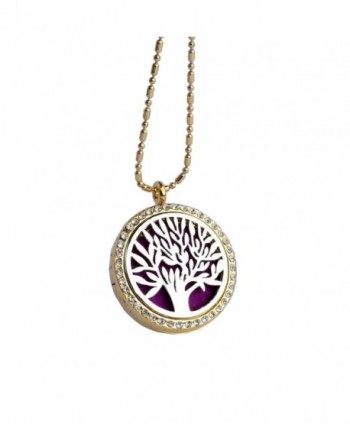 Aromatherapy Essential Oils Diffuser Magnetic 30mm Locket Pendant Necklace - CS12O07NBIH