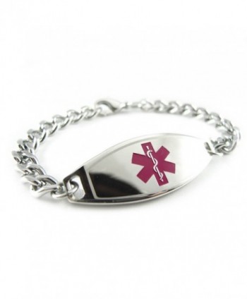 MyIDDr - Pre-Engraved & Customized Hypoglycemia Medical ID Bracelet- Purple - CW119I8GQW3