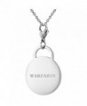 Stainless Steel Medical Alert ID Tag with Lobster Clasp Round Shape 7/8 inch - C512H59IHV9