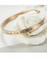 Meibai Stamped Stainless Keepsake Gold Marriage in Women's Cuff Bracelets