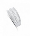 Sterling Simulated Diamond Baguette Statement