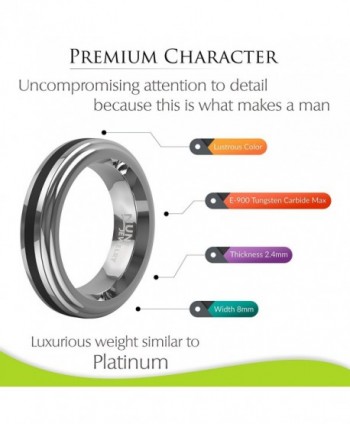 Nuni Jewelry Tungsten Wedding Comfort in Women's Wedding & Engagement Rings