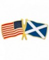 PinMart's USA and Scotland Crossed Friendship Flag Enamel Lapel Pin - C011L7LG1XX