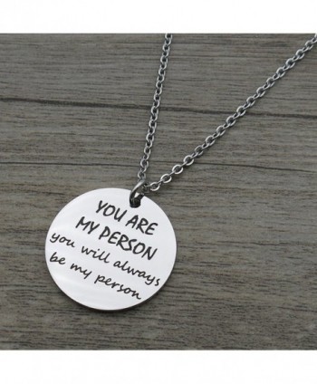 Person Friends Stainless Pendant Necklace