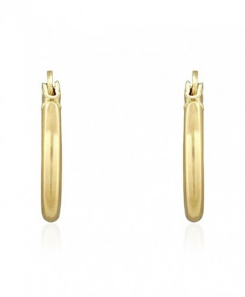 Yellow Thick Polished Plain Earrings