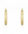 Yellow Thick Polished Plain Earrings