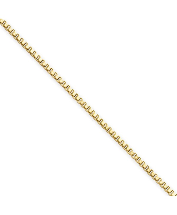 1.5mm Gold-Tone Stainless Steel Box Chain (18" 24") - CC11CCZXPLT