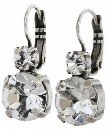 Mariana Silvertone Double Drop Medium Crystal Earrings- "On A Clear Day" 1037 001001 - C9124ND5SO9