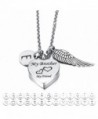 Cremation Jewelry Necklace Memorial Keepsake - with Letter Charm - CY184YKTYXI