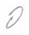 U7 Unisex Arrow Fancy Bracelets Platinum/18K Gold Plated Solid Bangle Cuff Bracelet - platinum - CS11T0EW8Y5