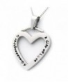 A Granddaughter Is A Gift Of Love Heart Shaped Pendant Necklace Cubic Zirconia - Granddaughter Necklace - CV115L0BUQ9