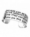 Dumbledore Wide Bracelet - Happiness Can Be Found... Hand Stamped Harry Potter Jewelry - C1110MAH1SN