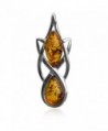 Amber Sterling Silver Celtic Elegant Pendant - CP115O2UAEB