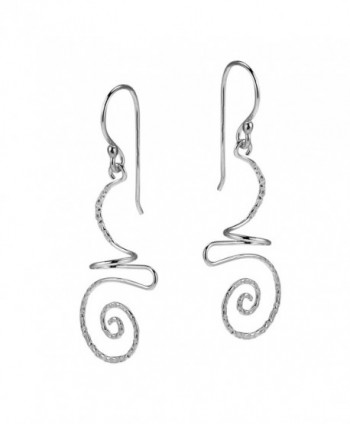 Intricate Abstract Swirls Sterling Earrings