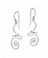 Intricate Abstract Swirls Sterling Earrings