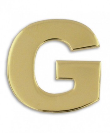 PinMart's Gold Plated Alphabet Letter G Lapel Pin - C4119PEMBYR