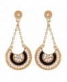 Crunchy Fashion Stylish Funky Gold Tone Drop Dangle Earrings for Women - CP183NO52TX