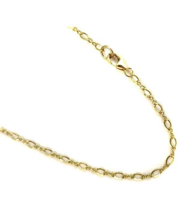 14k Gold Filled(1/20 of 14k) Necklace. 2.3mm Flat Link Chain. 14 to 36 inches - C511TIYYS1X