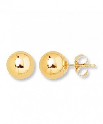 10K Yellow Gold Ball Stud Earring - CW12GSH3JP3