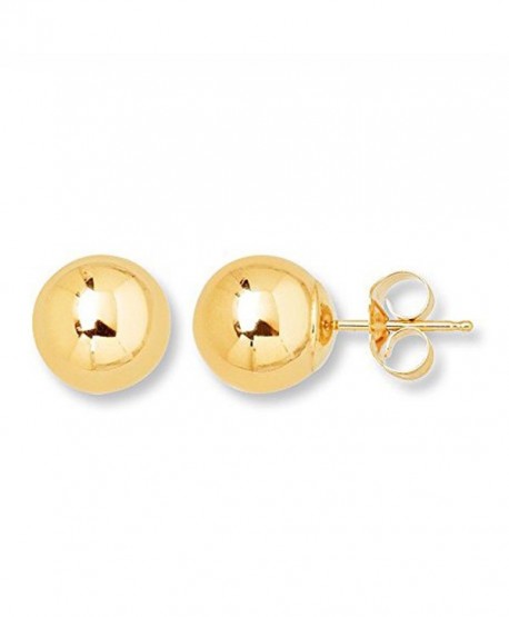 10K Yellow Gold Ball Stud Earring - CW12GSH3JP3
