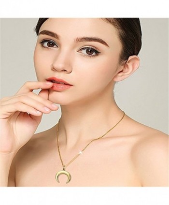 18k Gold Filled Small Crescent Moon Pendant Necklace