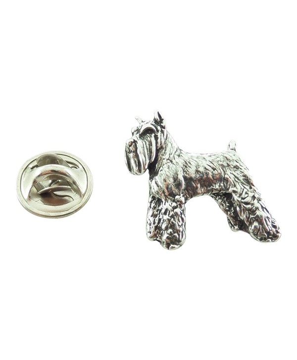 Creative Pewter Designs- Pewter Schnauzer Mini Pin- Antiqued Finish- D458MP - CY127C091CF