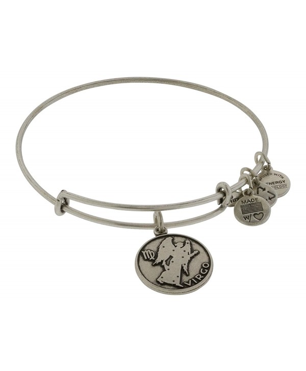 Alex and Ani Women's Virgo Charm Bangle Rafaelian Silver Finish - CQ11FQ2VMKL