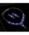 Austrian Rhinestone V shaped Teardrop Necklace