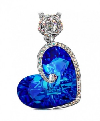 J NINA Sapphire Necklace Swarovski anniversary - CW12O3BVCRV