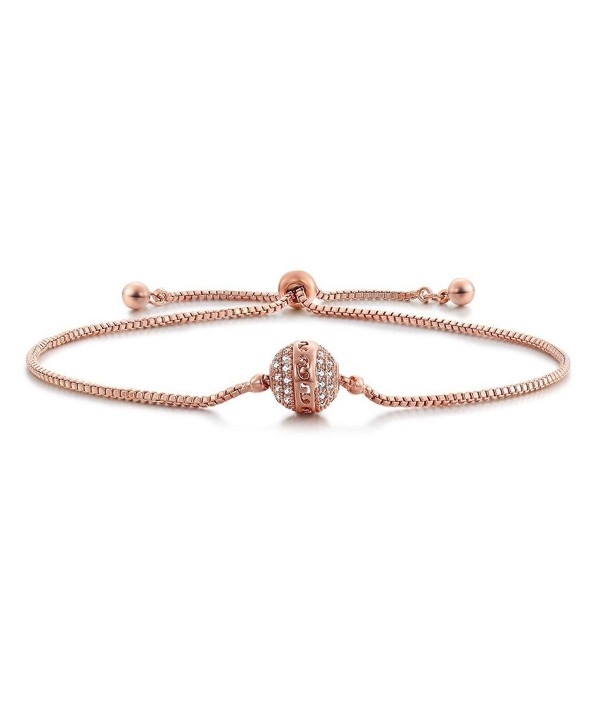 SHINCO Starry Zirconia Adjustable Bracelets - Rose - CB17Z39UUSO