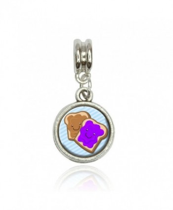 Peanut Butter and Jelly Euro European Italian Style Bracelet Bead Charm - CW11L4TEDGF