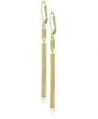 Cole Haan "Metal Basic" Etched Basket Weave Linear Drop Earrings - Gold - CO127PIVQOZ