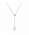 CIShop Silver Freshwater Necklace Choker - White Gold-M - C012O6IC0PB