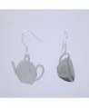 Teapot Teacup Dangle Earrings Made in Women's Drop & Dangle Earrings
