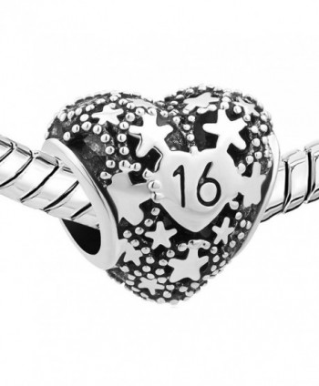 LuckyJewelry Filigree Birthday Charms Bracelet