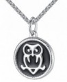 LineAve Stainless Steel Owl Pendant Necklace- Unisex- 22" + 2" Ext- 7c0016 - C4182W3U4MN
