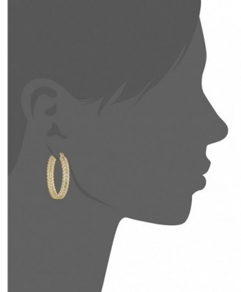 Lonna Lilly Gold Tone Hoop Earrings