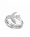 Unique Moon Sterling Silver Polished