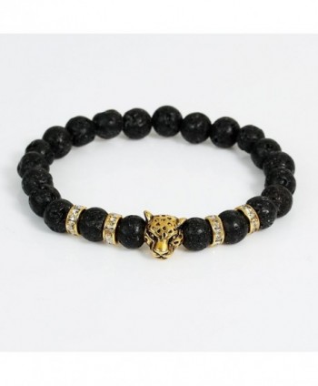 Synthetic Healing Bracelet Leopard Rhinestone in Women's Stretch Bracelets