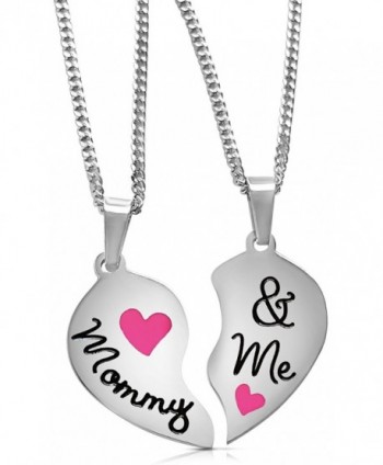 Stainless Engraved Necklaces Daughter Valentines in Women's Pendants