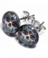 Cross Floral Unisex Stainless Earrings