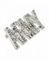 PinMarts Rhinestone Crystal Brooch Safety